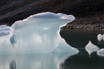beauté de l' énorme glace flottante  © helenedevun