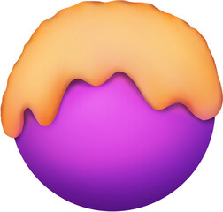 Moon candy cream dessert design