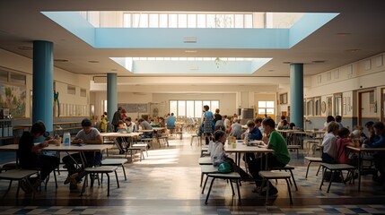 Children in the cafeteria