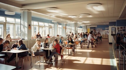 Children in the cafeteria