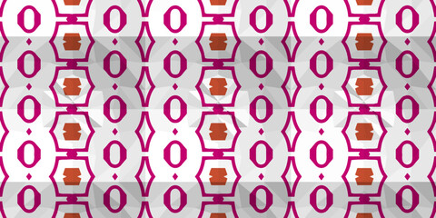 Vector seamless mosaic art pattern. Repeat pattern for fashion, textile design,  on wall paper, fabric patterns, wrapping paper, fabrics and home decor. Art background. 