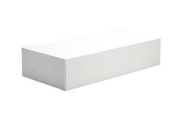 white blank cardboard box or gift box isolated on transparent background. Generative Ai