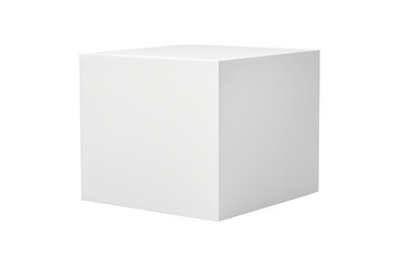 Fototapeta premium white blank cardboard box or gift box isolated on transparent background. Generative Ai