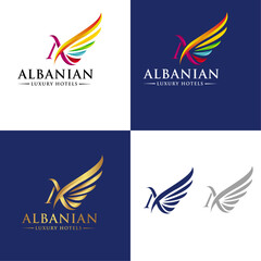 Albanian A letter Logo