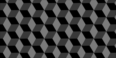 Fototapeta premium Abstract black and gray style minimal blank cubic. Geometric pattern illustration mosaic, square and triangle wallpaper.