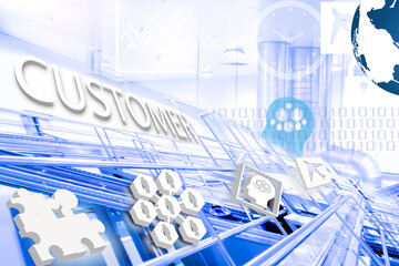 business customer background,  customer background