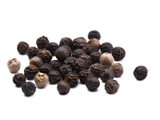 Black pepper isolated on transparent background