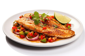 Delicious dish of mahi-mahi fish