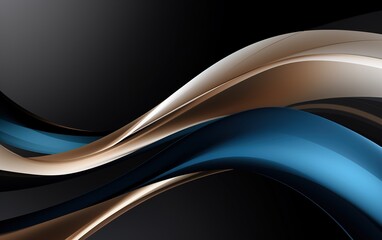 Obraz premium Elegance in Motion Crafting Mesmerizing Metallic Fluid Waves for Dynamic Backgrounds Merging Metal and Flow Designing Captivating Fluid Waves in Metallic Background Art