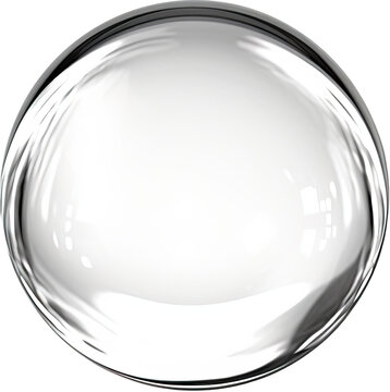 Transparent glass sphere