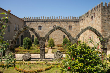 archibishop's court and santa barbara garden in Braga