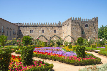 archibishop's court and santa barbara garden in Braga