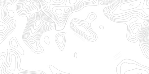 Obraz premium Topographic line contour map background, geographic grid map abstract backdrop. Black on white contours vector topography stylized height of the lines. Topographic contour map.