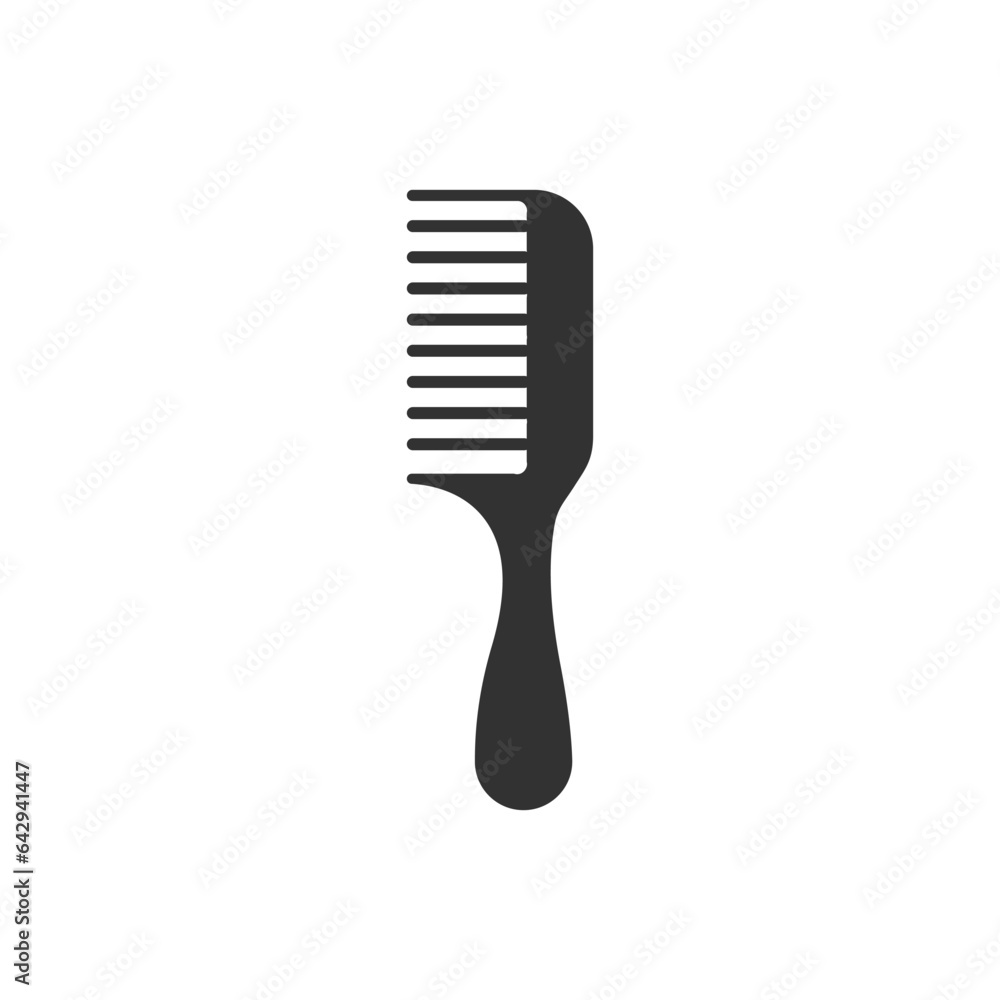 Poster comb glyph vector icon isolated. comb stock vector icon for web, mobile app and ui design