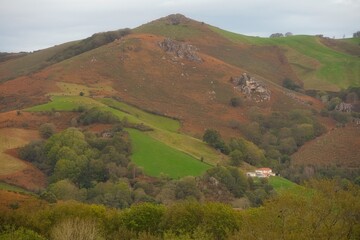 Colorful Autumnal Landscape in northern Spain