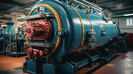 Industrial boiler. Generative AI