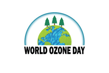 World Ozone Day 16 September Vector illustration. Suitable for greeting card, poster and banner