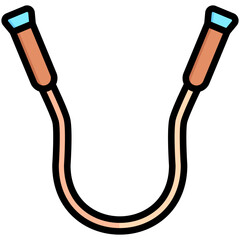 Jumping Rope icon often used in design, websites, or applications, banner, flyer to convey specific concepts related to gym and fitness.