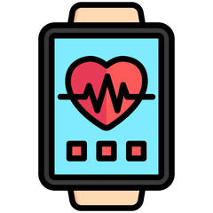 Heart Rate icon often used in design, websites, or applications, banner, flyer to convey specific concepts related to gym and fitness.