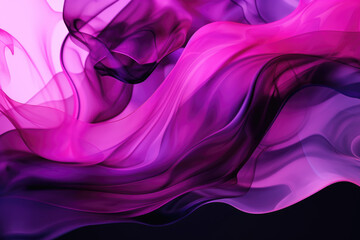 Colorful pink and violet waves smoke wallpaper