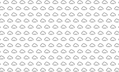 seamless pattern background with weather and clouds theme