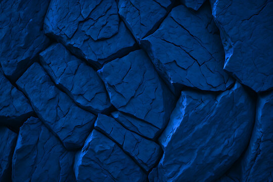 Blue abstract lava stone texture background