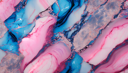 abstract background,pink and blue marble 