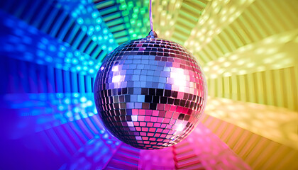 Obraz premium shiny disco ball, light 