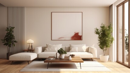 Fototapeta premium Framed Elegance Chronicles: Radiating Ambiance Redefined by Radiant Design