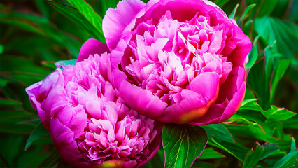 Peonies: Paeonia (with several species and hybrids)
