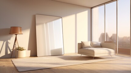 Fototapeta premium Framed in Elegance Chronicles: The Essence of Chic Modern Living