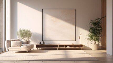 Room Resplendence Chronicles: Mock-Up Frame Brilliance Illuminates Home Decor