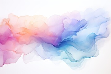  Watercolor Background, Abstract Wave Background, Rose, Red, Orange, blue, green, violet, colorfull Vector Illustration, transparent Background, isolated, png. AI generated