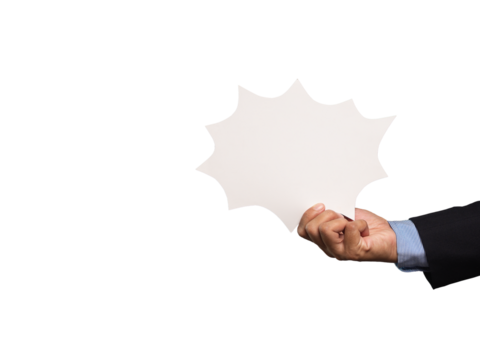 Exclamation mark and warning text on a magnifying glass over a yellow background.