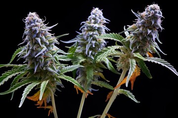 Cannabis and Marijuana Buds Close-Up, Weed 