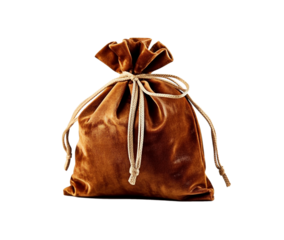 Brown bag isolated on transparent background