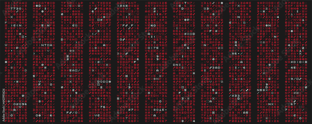 Wall mural programming computer code. digital background constructed with different symbols. abstract visualiza