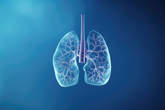 Respiratory diseases depicted with lungs and stethoscope