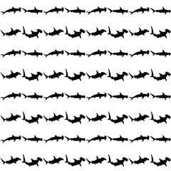 silhouettes of a wire