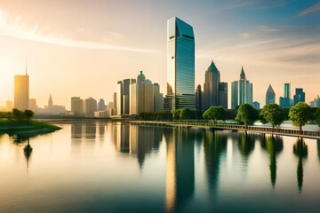 country skyline at sunset