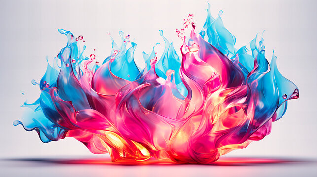 Glass Flame Inferno Roaring Blaze