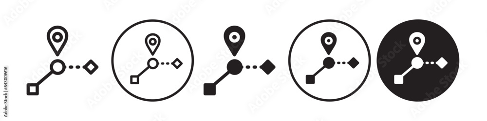 Poster halfway icon. mid path to success goal symbol. vector set of half way education or work progress pin
