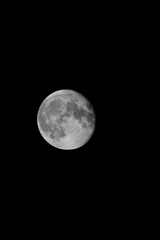 Super Moon with black background 
