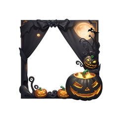 Halloween Picture Frame, Spooky Frame, Halloween Photo Border, Creepy Picture Frame, Halloween Decor, Haunted Frame, Halloween Party Photo Frame, Halloween-themed Frame, Halloween Picture Display, Sca