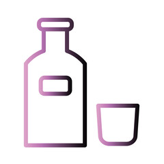 Bottle Drink Glass Icon