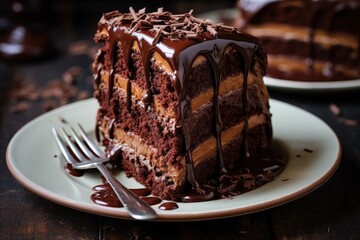Chocolate cake with frosting