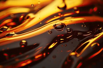 close up view of oil dripping