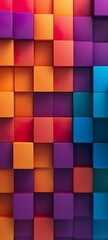 Abstract colorful squares iPhone wallpaper made with Ai generative technology