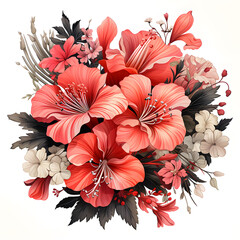 beautiful pink flowers for graphic composition