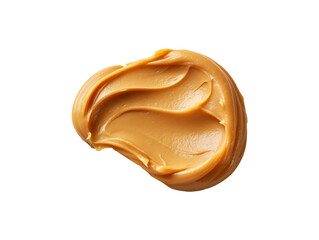 Peanut butter spread isolated on transparent or white background, png - obrazy, fototapety, plakaty